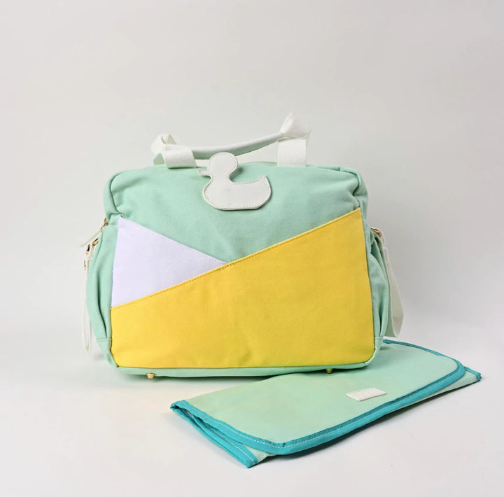 Green & Yellow Duck- Diaper Bag