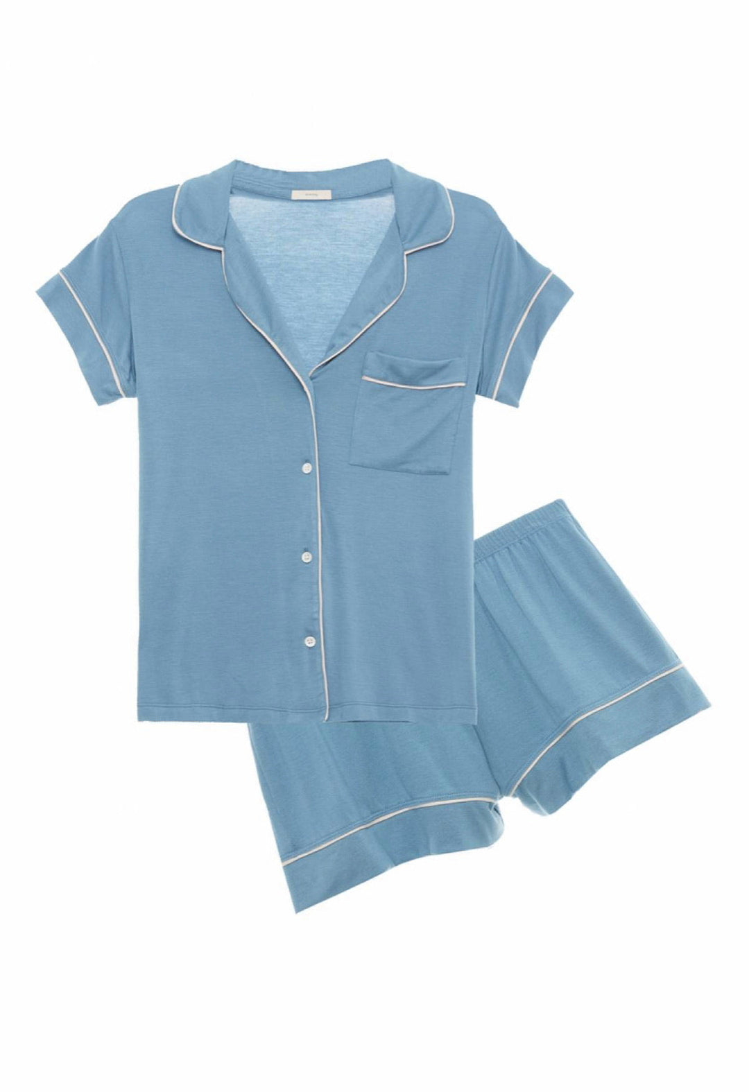 GISELE SHORT PJ SET BLUE SHADOW/BLUSH