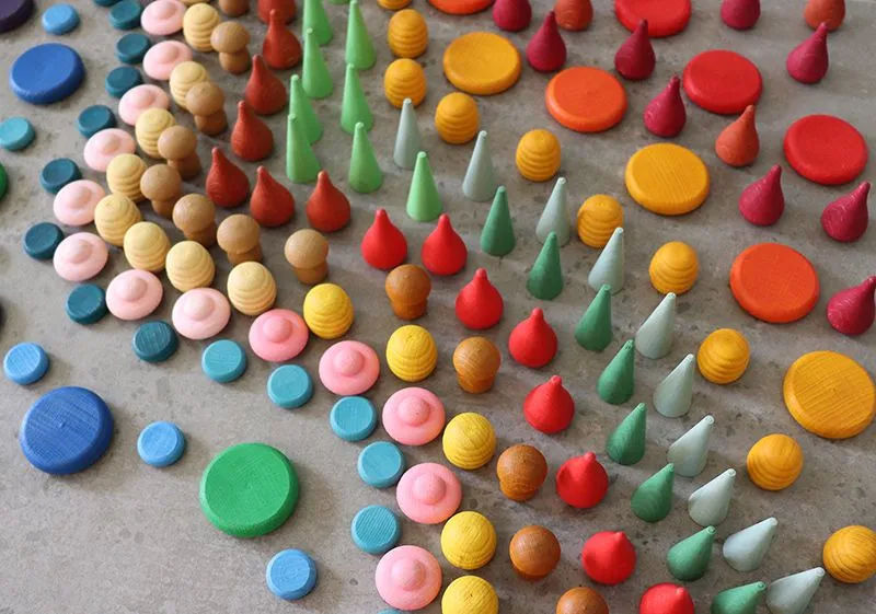 Mandala Green Cones (36 pieces) by Grapat