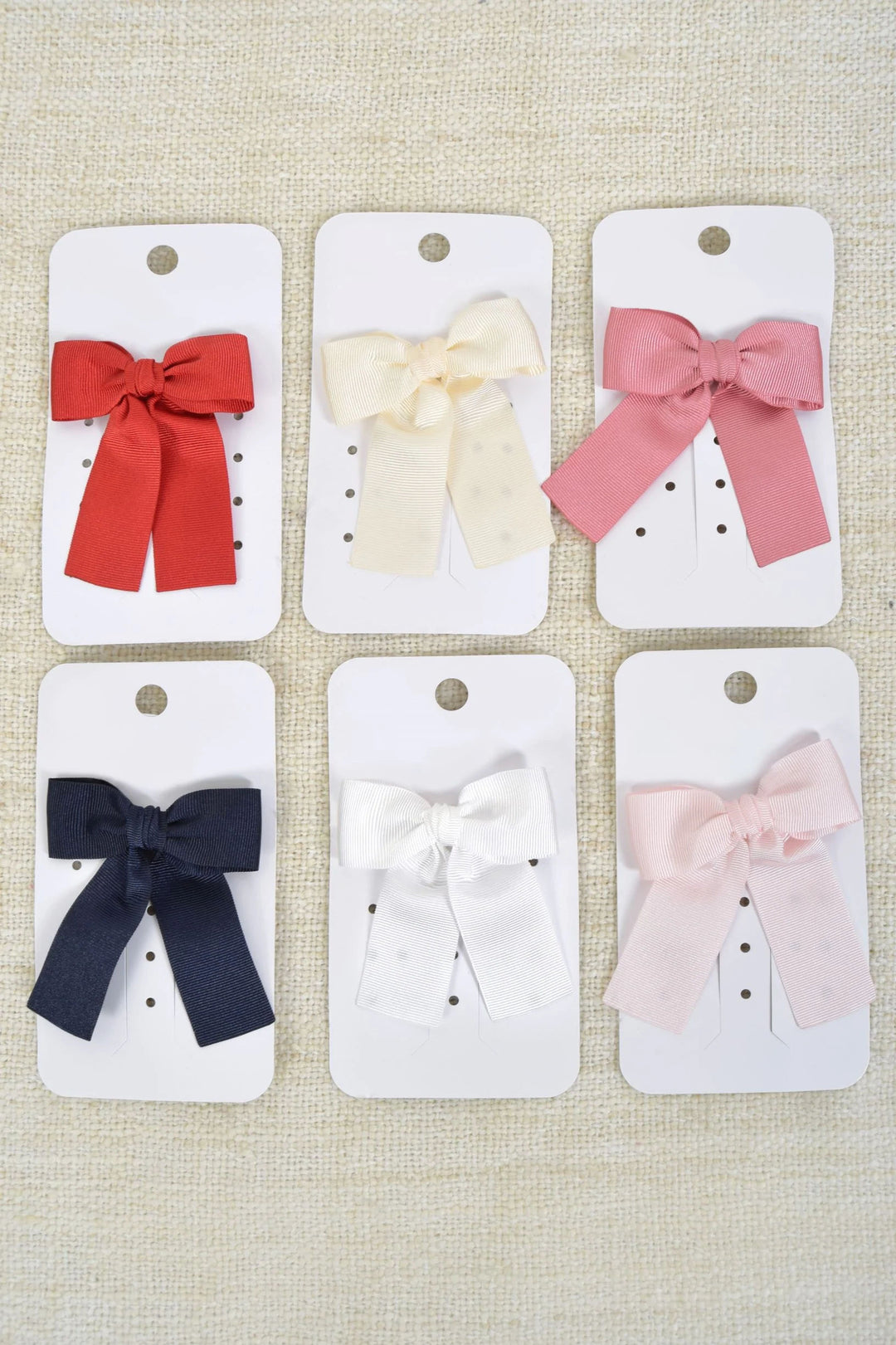 Grosgrain Hair Tie - Pearl