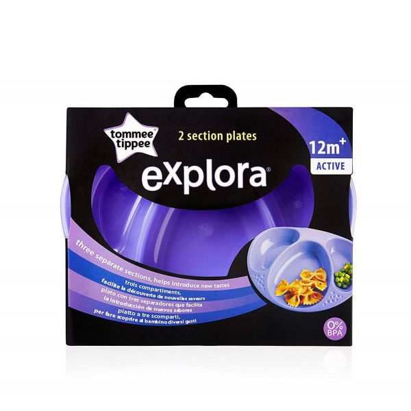 Tommee Tippee Explora Section Plates 2 pcs