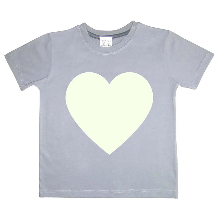 Glow Up T-shirt (Grey Heart)