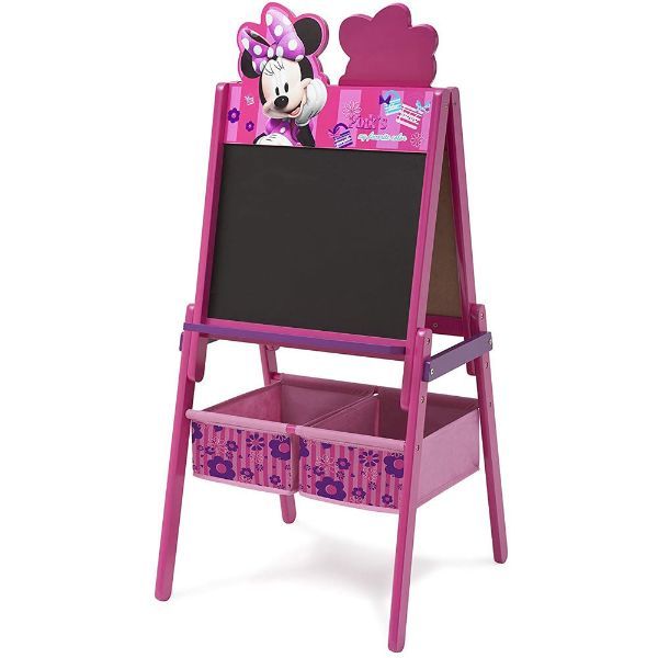 Disney Delta Children Minnie Mouse Wooden Activity Easel With Storage