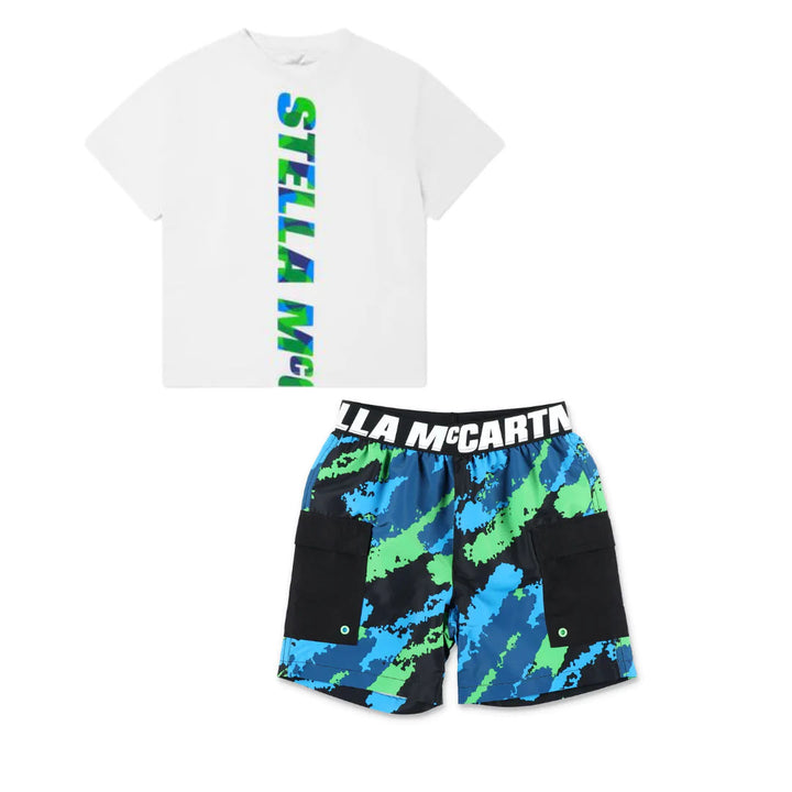 Spray Print SMC Sport Swimsuit