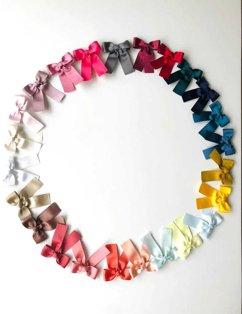 Grosgrain Hair Tie - Pearl