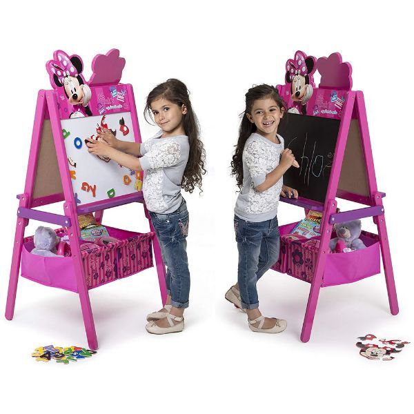 Disney Delta Children Minnie Mouse Wooden Activity Easel With Storage
