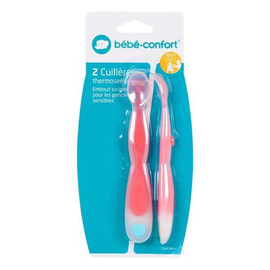 Bebeconfort Coral Thermosensitive Spoons Set of 2