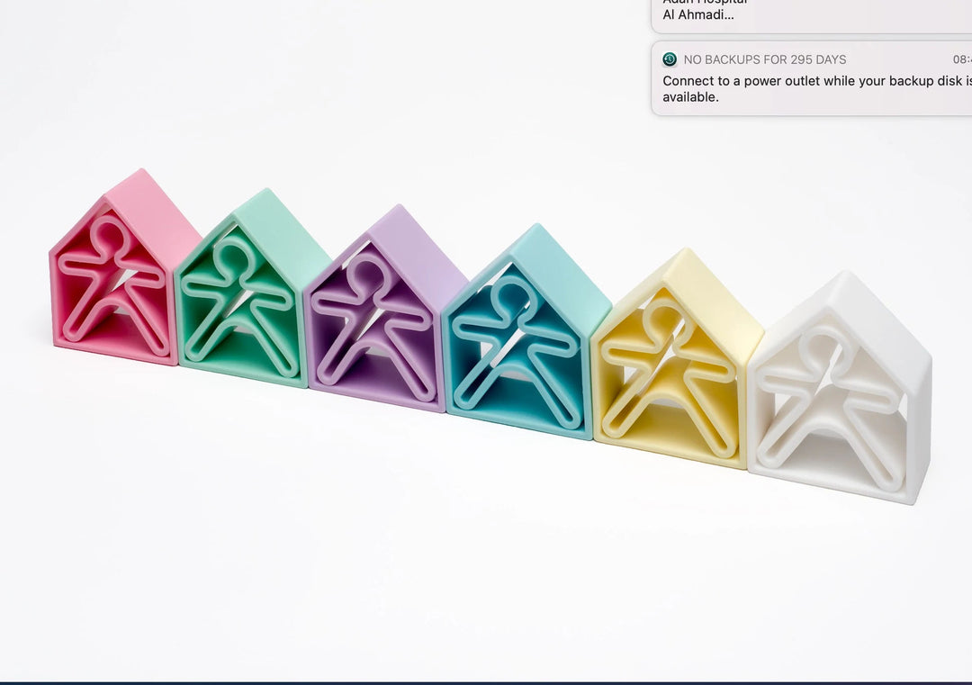 6 Kids + 6 Houses Pastel