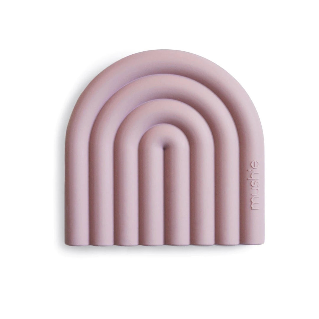 Mushie - Rainbow Teether (Mauve)