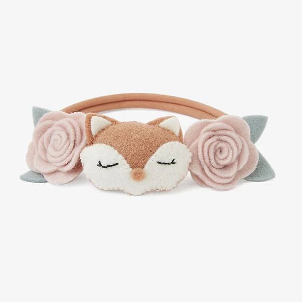 Fox Foliage- Felt Nylon Baby Headband