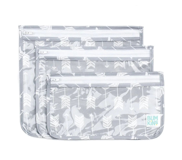 Arrow Clear Travel Bags 3-Pack