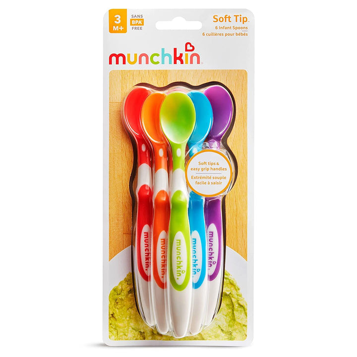 Munchkin Soft-Tip Infant Spoon 6 pcs