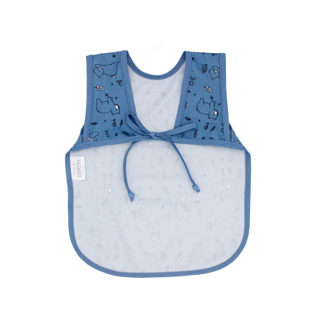 Bears in Blue Toddler Bapron for 6m-3T