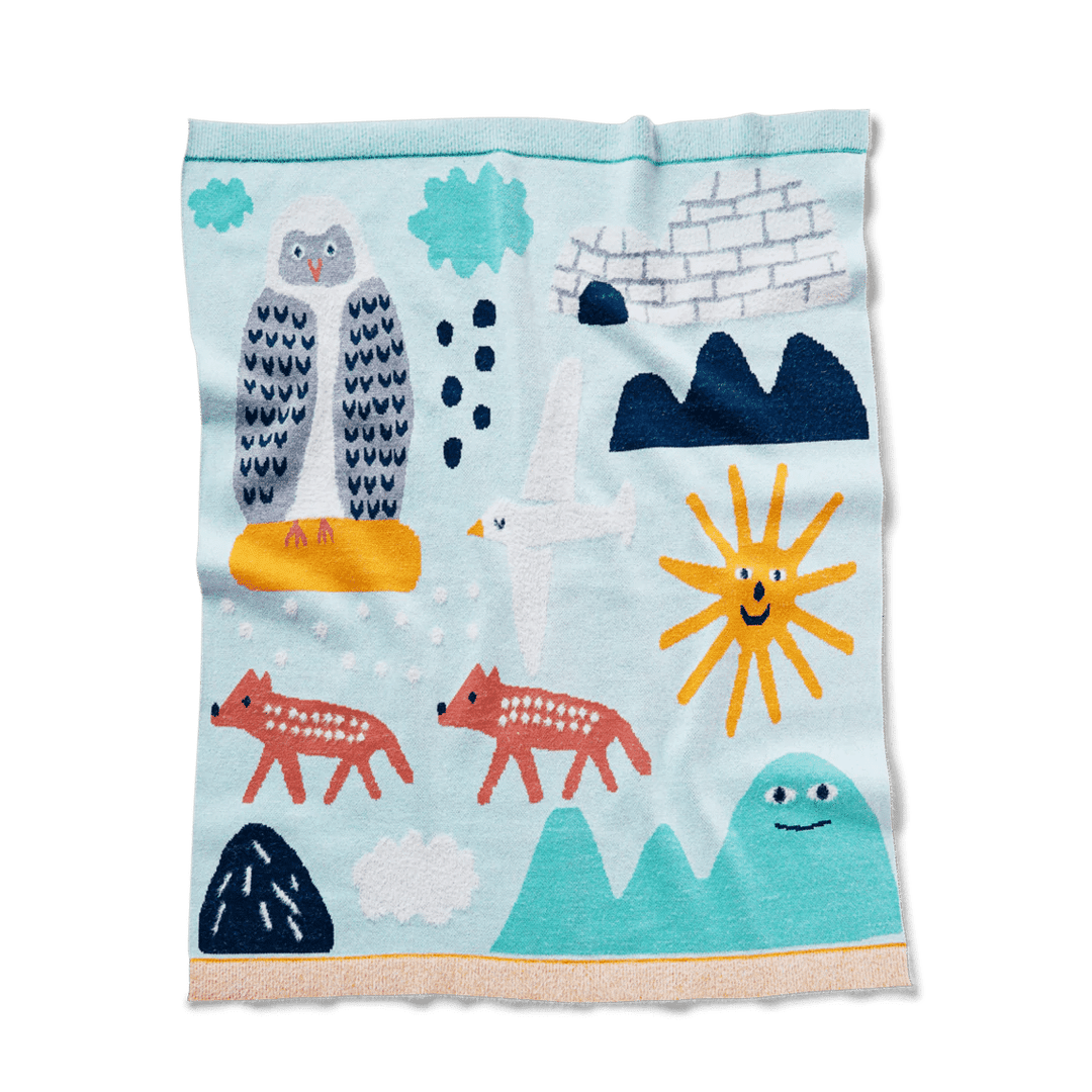 Arctic Park Knit Blanket