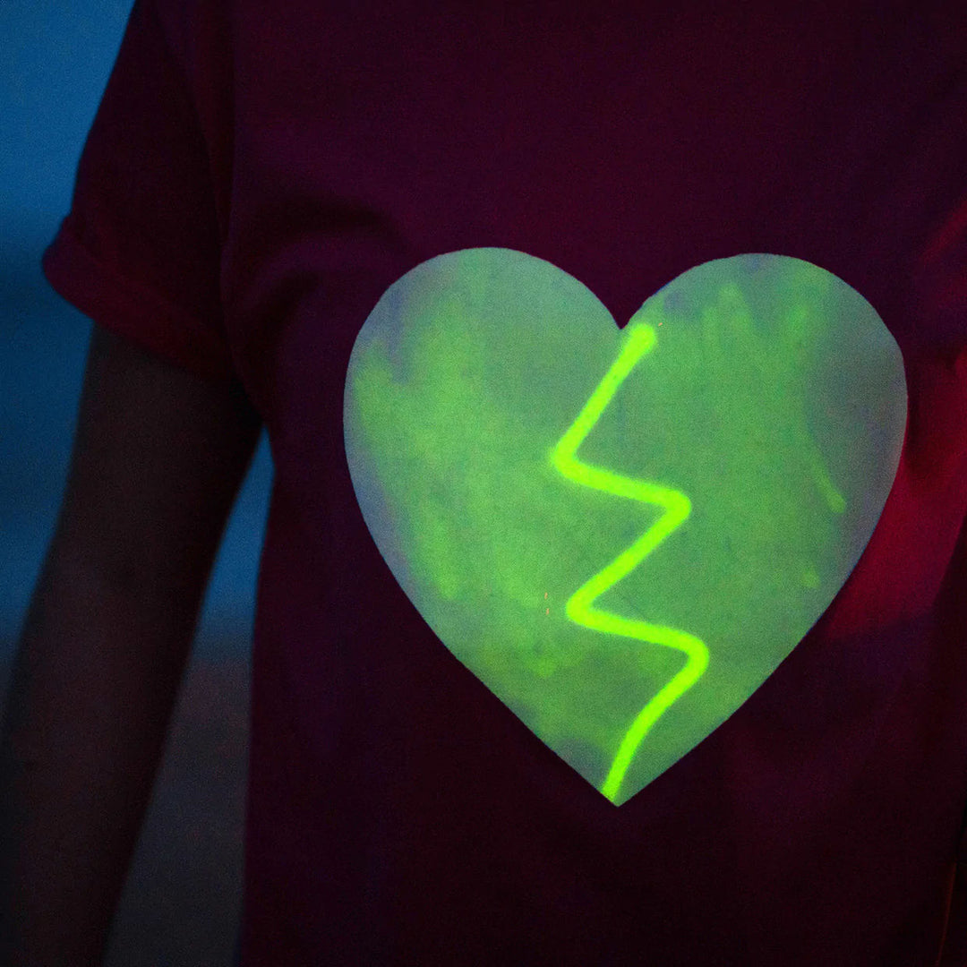 Glow Up T-shirt (Grey Heart)