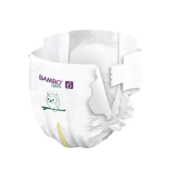 Bambo Nature Premium Eco Diapers, Size 6 (16+ kg)