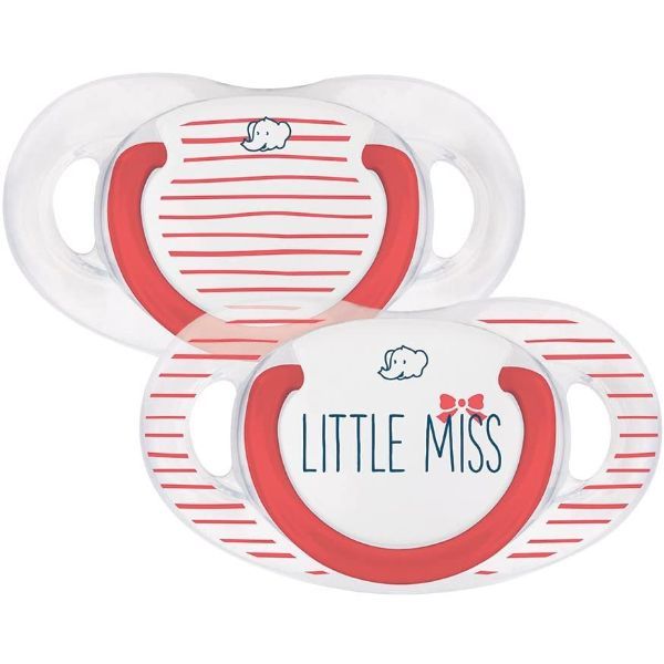 Bebeconfort Silicone Soother Little Miss  0/6 Months 2 Pieces