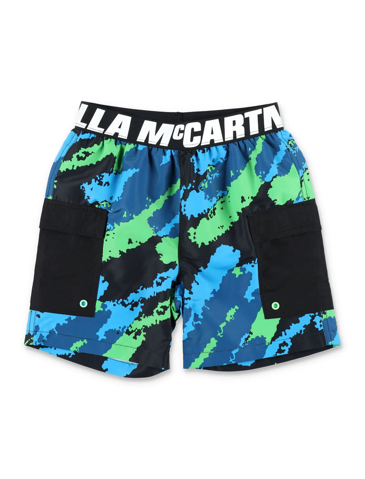 Spray Print SMC Sport Swimsuit