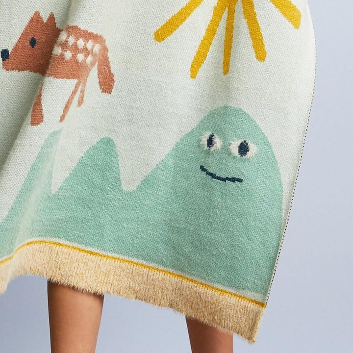 Arctic Park Knit Blanket
