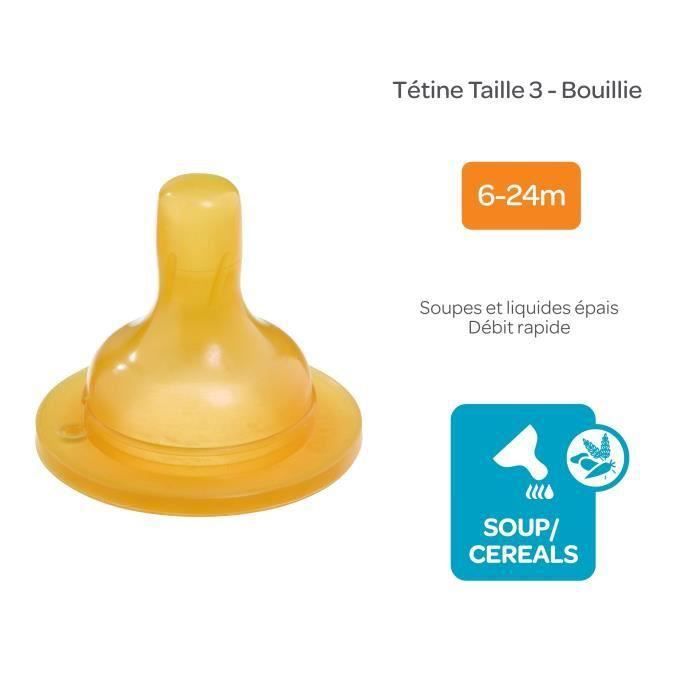 Bebeconfort Maternity Wide-Base Teats Latex 6-24 Months Set of 2