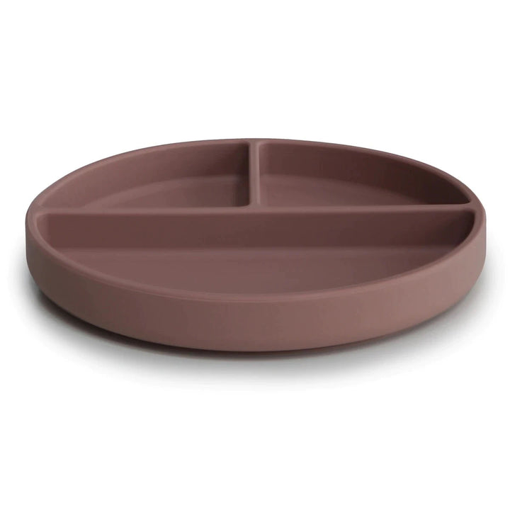 Mushie - Silicone Suction Plate (Cloudy Mauve)