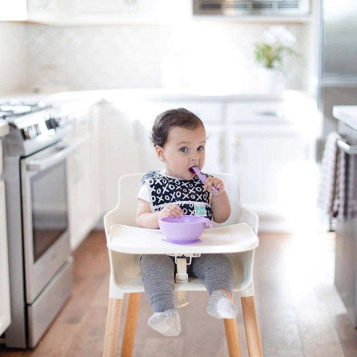 Lavender Silicone First Feeding Set