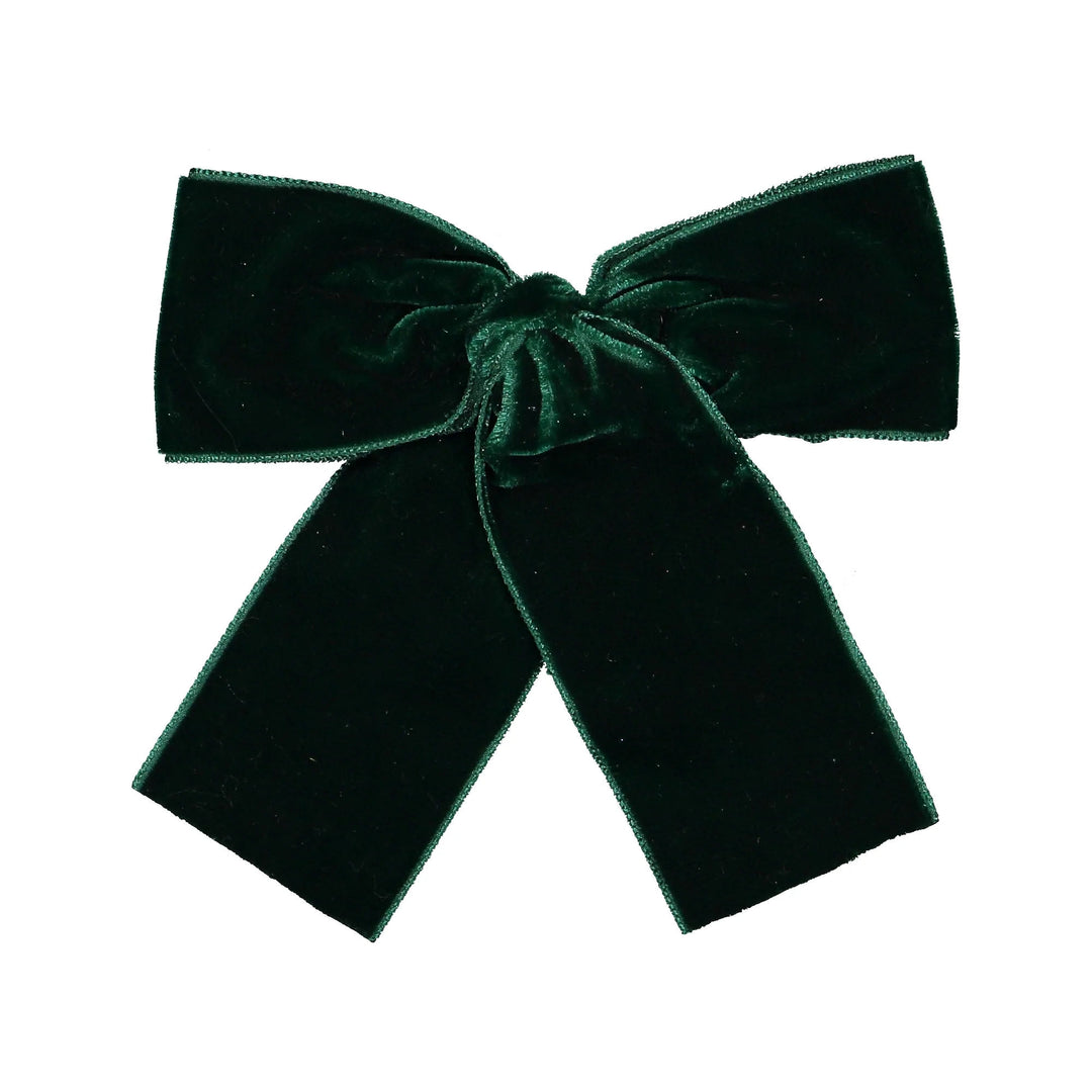 Velvet Bows (Dark Green)