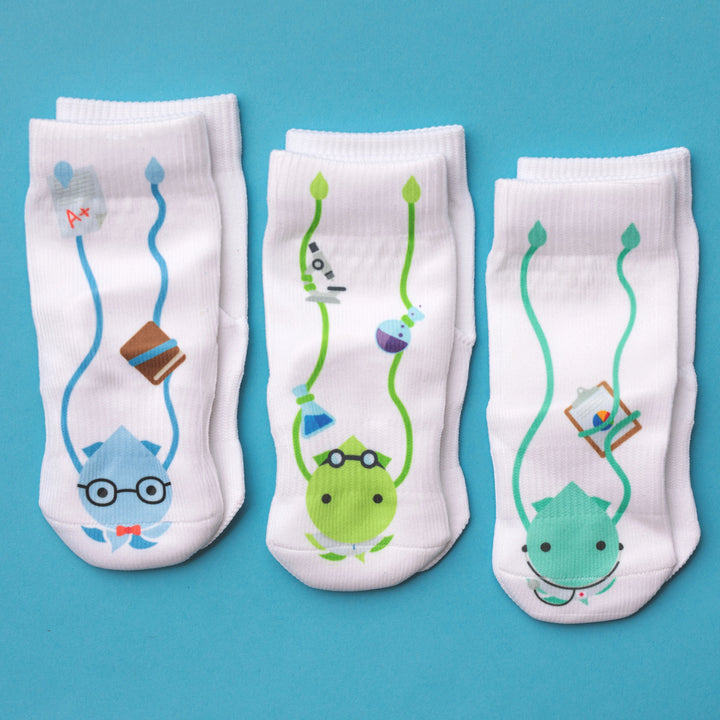 Stay On Socks By Squid Socks - Charlie Set