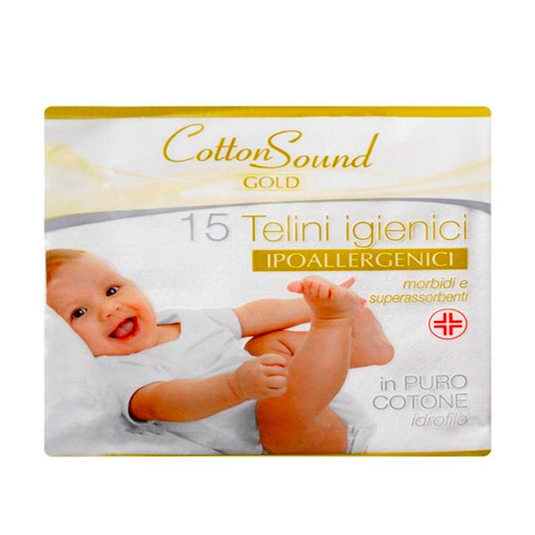 Cotton Sound Gold Rectangular Pads for Baby 60