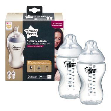 Tommee Tippee Closer to Nature Feeding Bottle 2 x 340ml