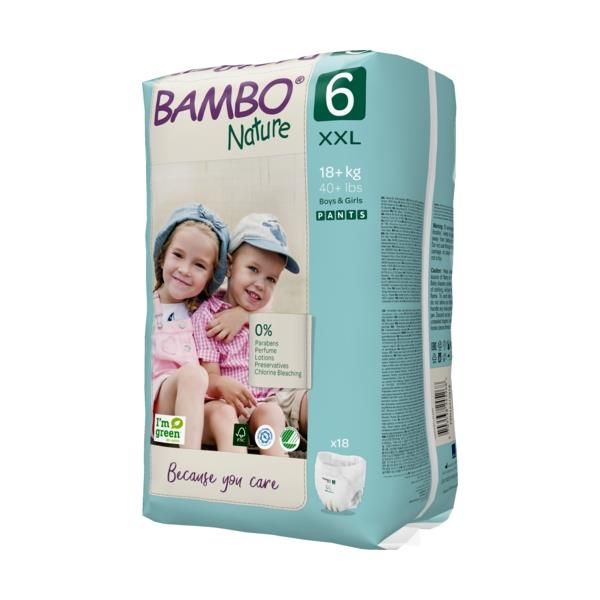 Bambo Nature Premium Eco Diapers Pants - Size 6 (18+KG) Pack of 20 pcs