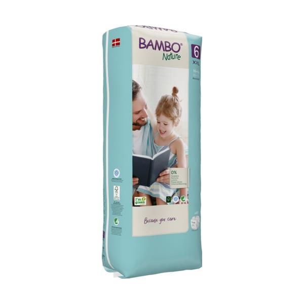 Bambo Nature Premium Eco Diapers Size 6 (16+ KG) Tall Pack of 40