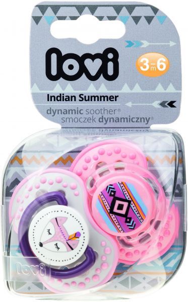 Dynamic Soother Girl 3-6 m 2 pcs Indian Summer Girl